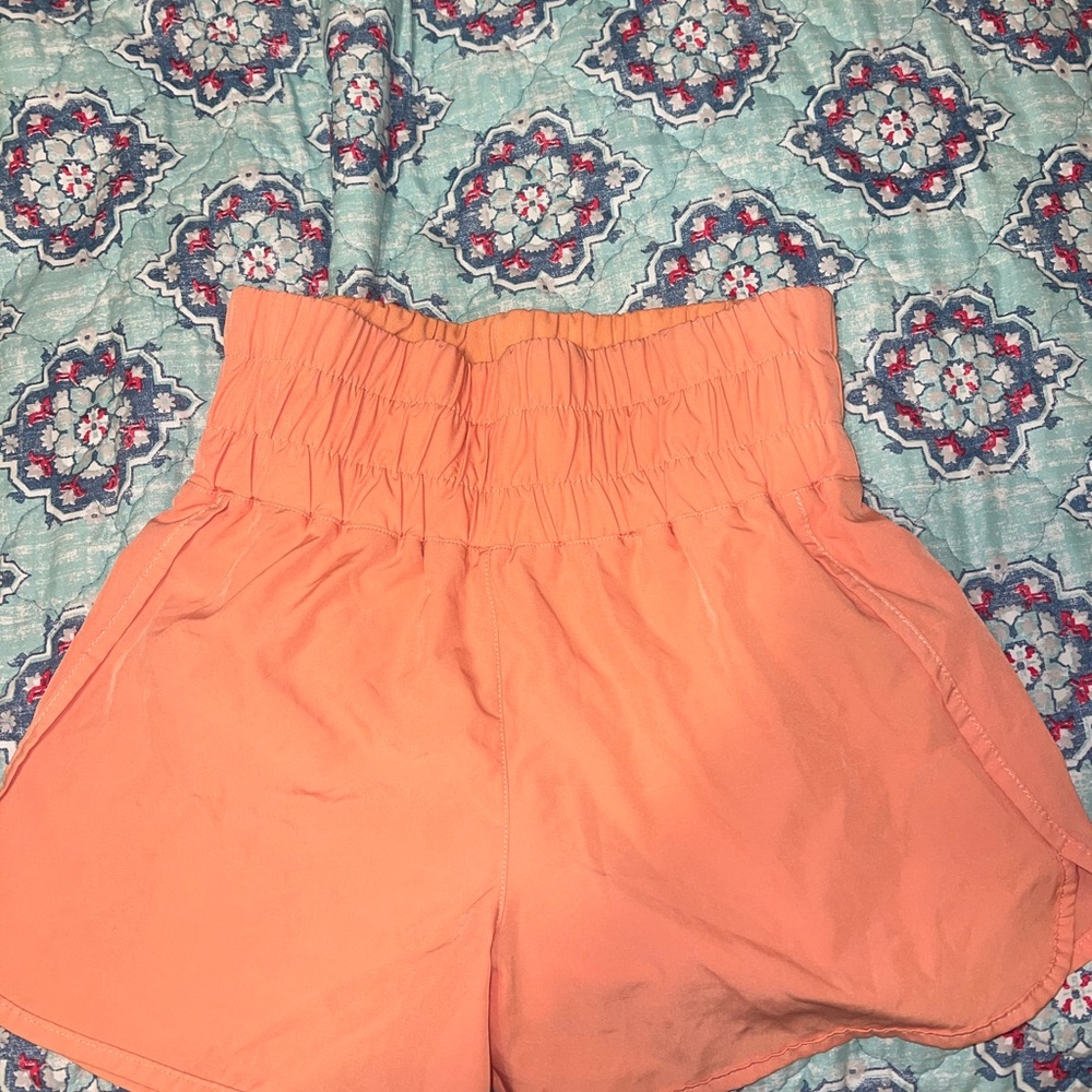 Daisy Fuentes High Waist Coral Shorts